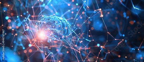 Wallpaper Mural Digital archives and neural networks background, tech-centric design Torontodigital.ca