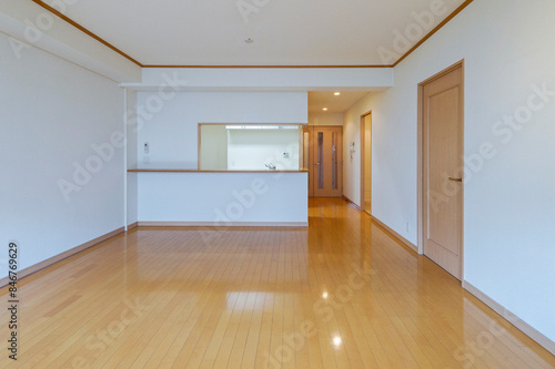 リノベーション後のリビングダイニングルーム