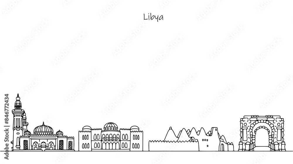 Fototapeta premium Sights of Libya