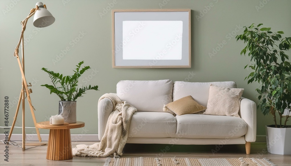 Fototapeta premium modern living room with sofa