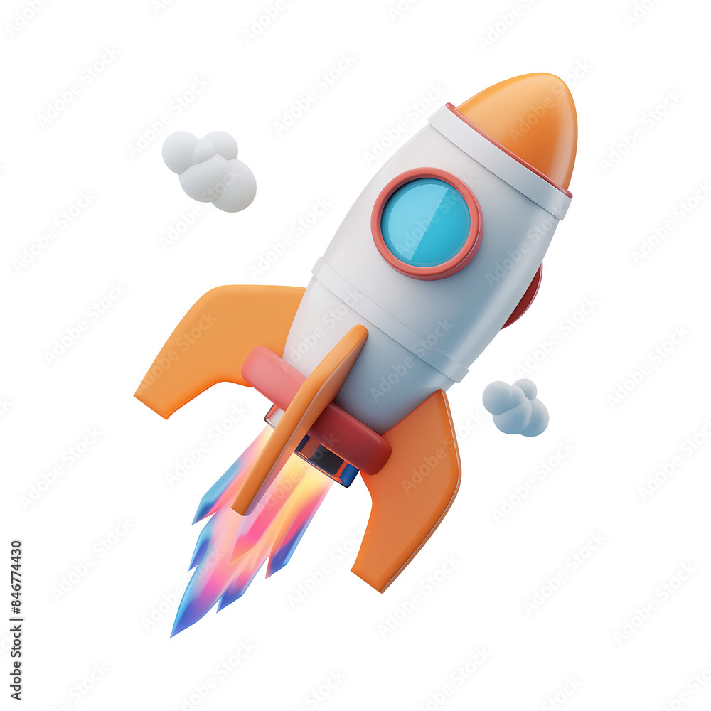 rocket in space 3d illustration rocket in space 3d illustration