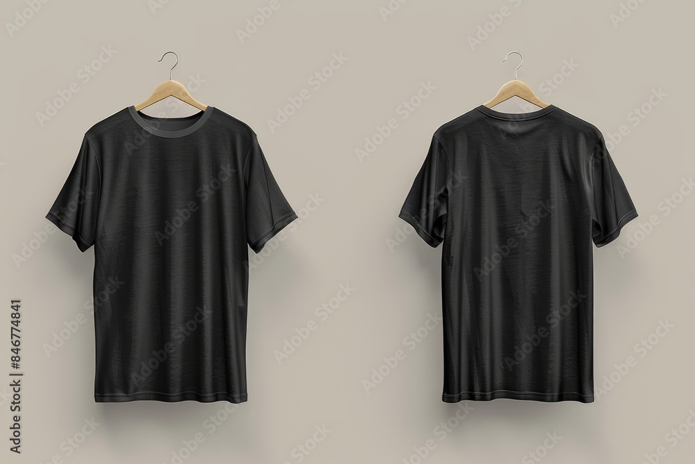 The black clothes hanging on the hanger The black clothes hanging on the hanger