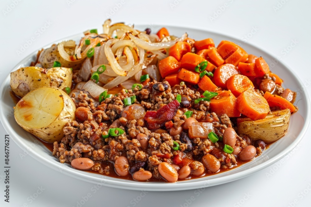 Aromatic Cowboy Chili and Baked Bean Pot with Tangy Baked Beans Aromatic Cowboy Chili and Baked Bean Pot with Tangy Baked Beans