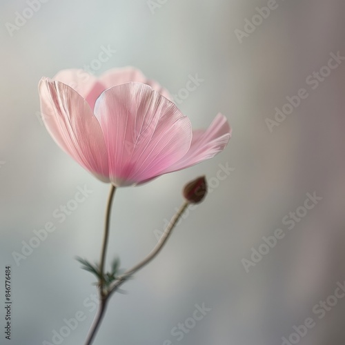 Pink Flower on a Stem