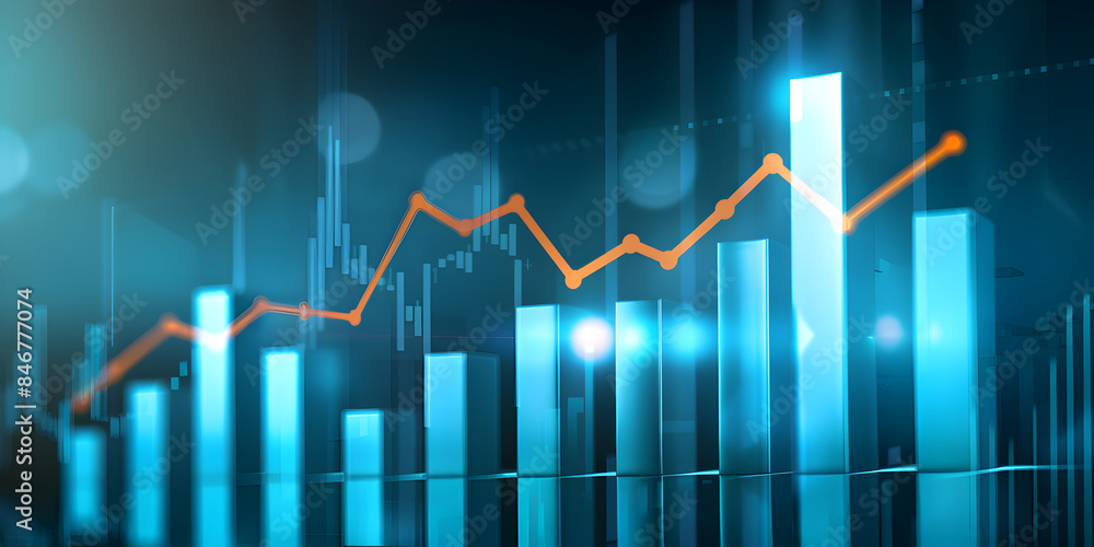 3D Digital background with graph for graphics, data, AI, tech .... 3D Digital background with graph for graphics, data, AI, tech ....