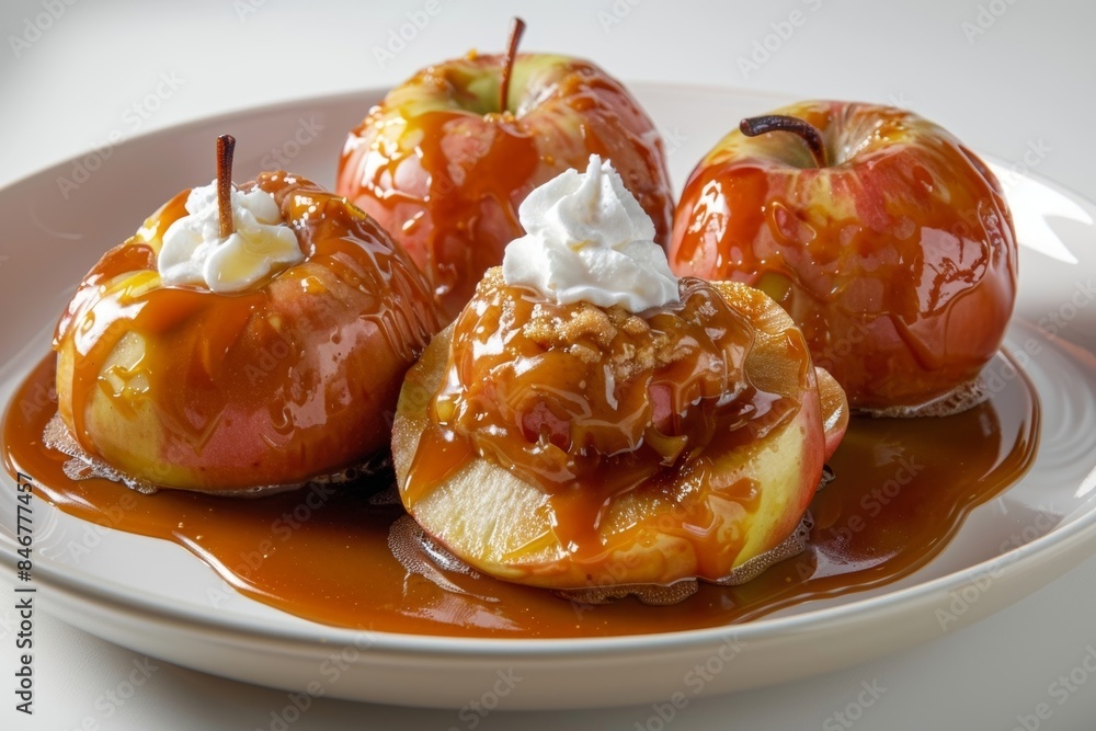 Baked Apples in Rich Golden Caramel Sauce Baked Apples in Rich Golden Caramel Sauce