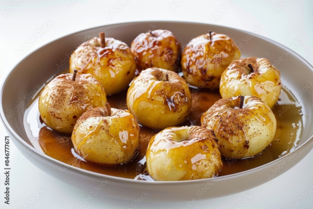 Indulgent Baked Apples with Caramel Glaze and Creamy Custard Sauce Indulgent Baked Apples with Caramel Glaze and Creamy Custard Sauce