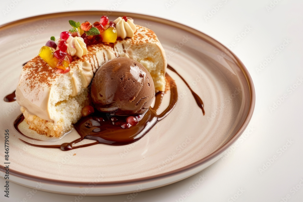 Baked Alaska: A Fluffy Meringue Delight with Creamy Ice Cream Baked Alaska: A Fluffy Meringue Delight with Creamy Ice Cream