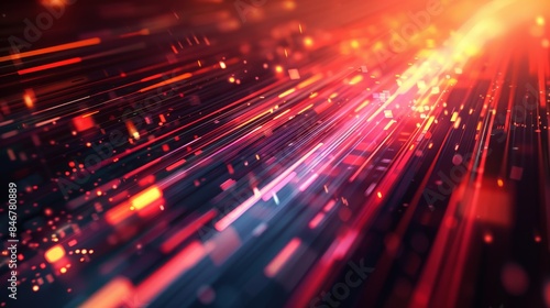 Futuristic Ambient Light Technology Background with Minimalist Digital Art   Sleek Glowing Patterns for Tech Blogs   Corporate Websites