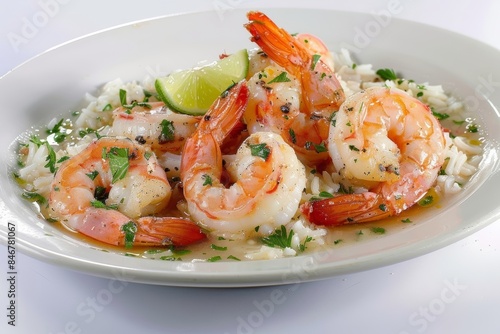 Delectable Baja Garlic Shrimp with Aromatic Garlic and Lime Infusion