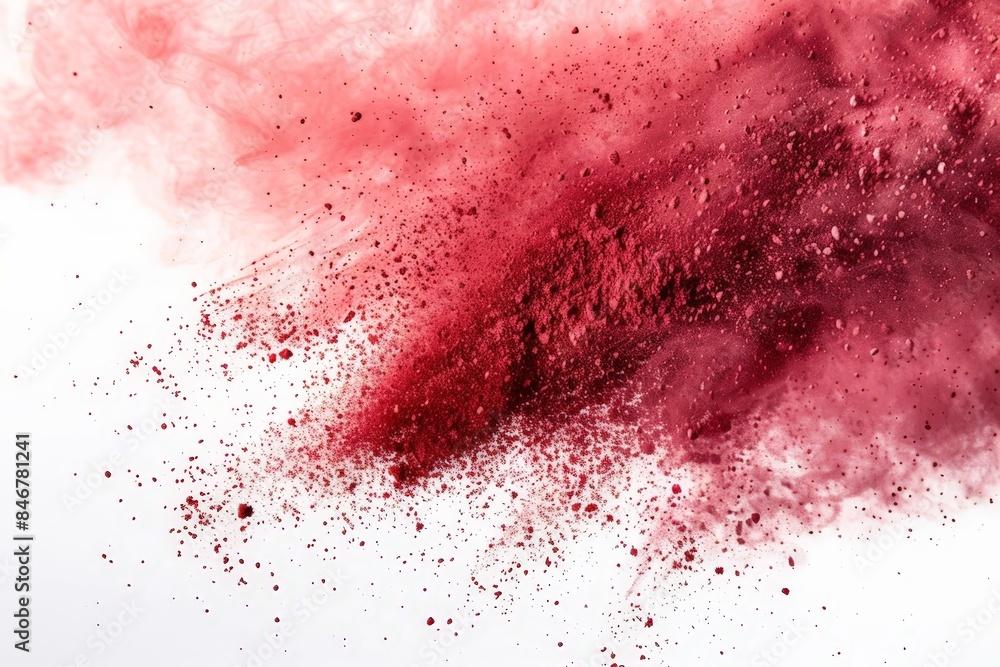 Pink Paint Spatter on White Canvas Pink Paint Spatter on White Canvas