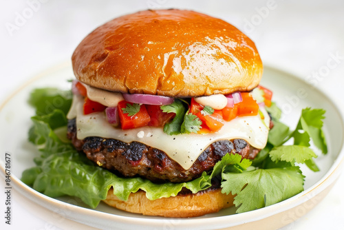 Satisfying Baja Betty Burger with Zesty and Tangy Flavors