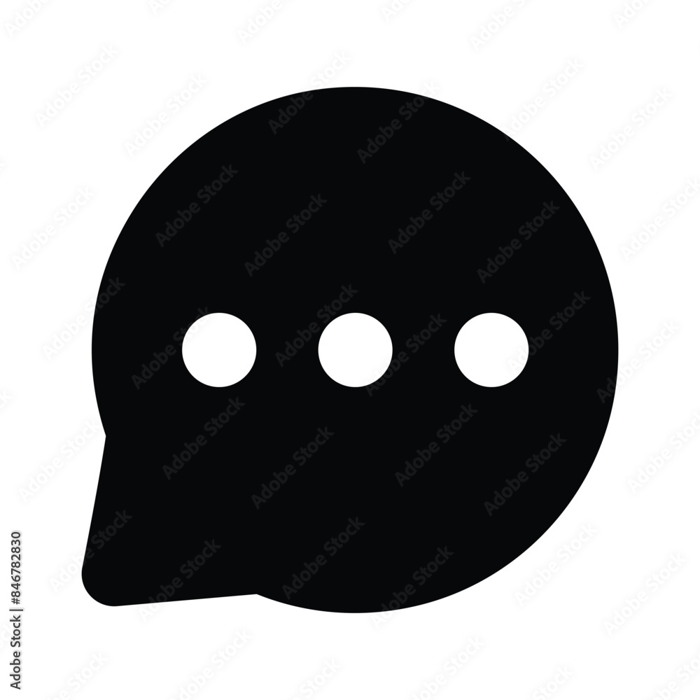 Icon of chat bubble in modern style, premium vector Icon of chat bubble in modern style, premium vector