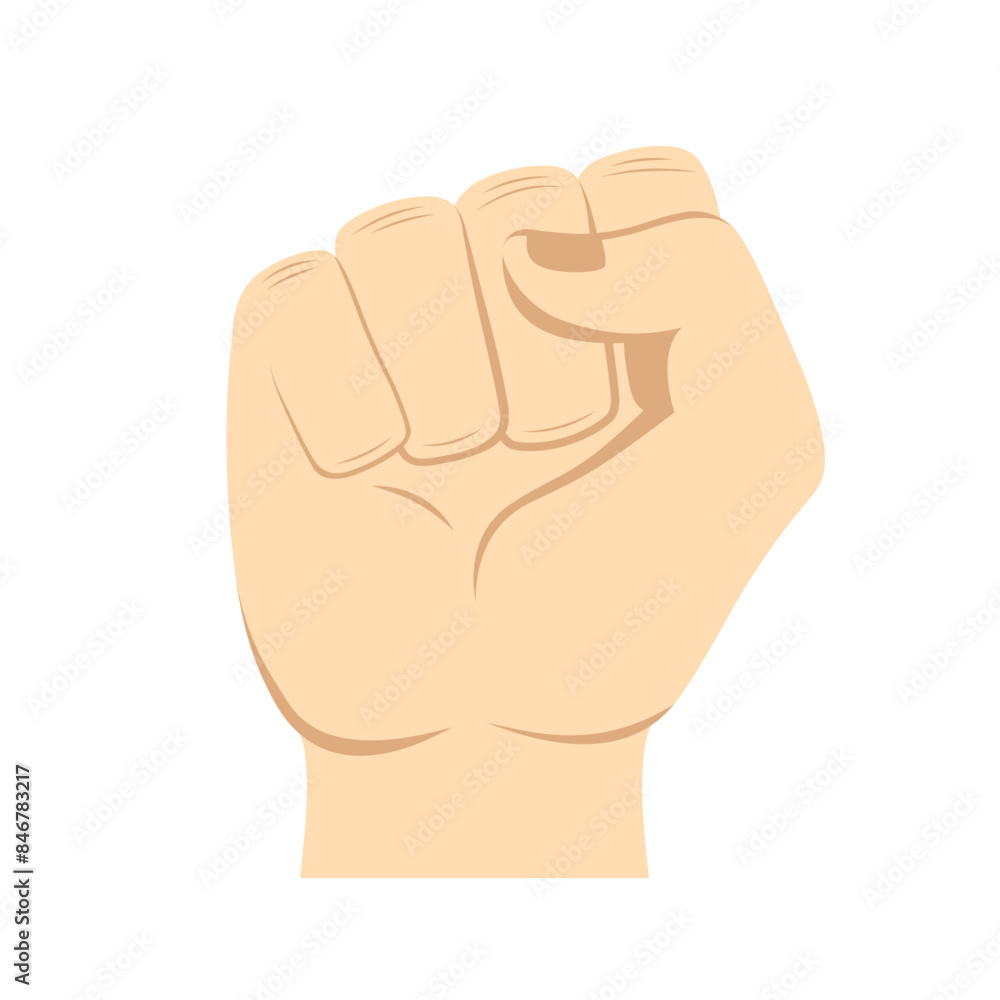 The image of the symbol of the struggle for rights The image of the symbol of the struggle for rights