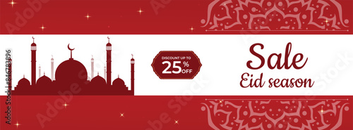 Eid sale offer social media post design banner