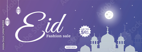 Eid sale offer social media post design banner