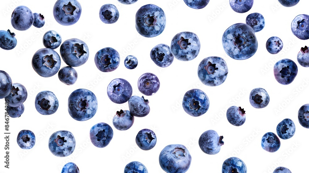 blueberries on a white background blueberries on a white background