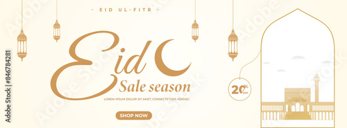 Eid sale offer social media post design banner