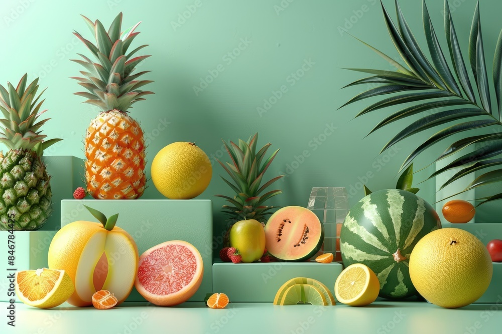 Various fruits placed on the table Various fruits placed on the table