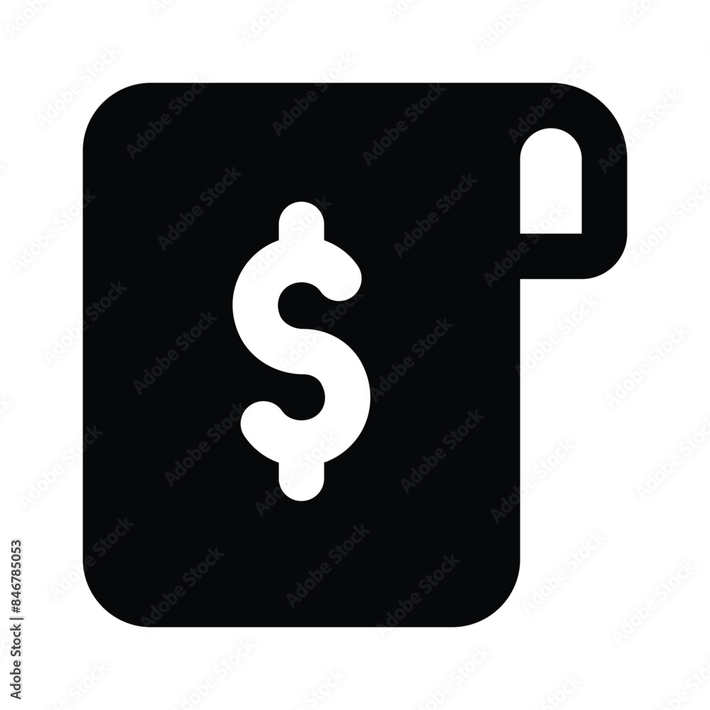 Well designed icon of receipt, trendy icon of invoice Well designed icon of receipt, trendy icon of invoice
