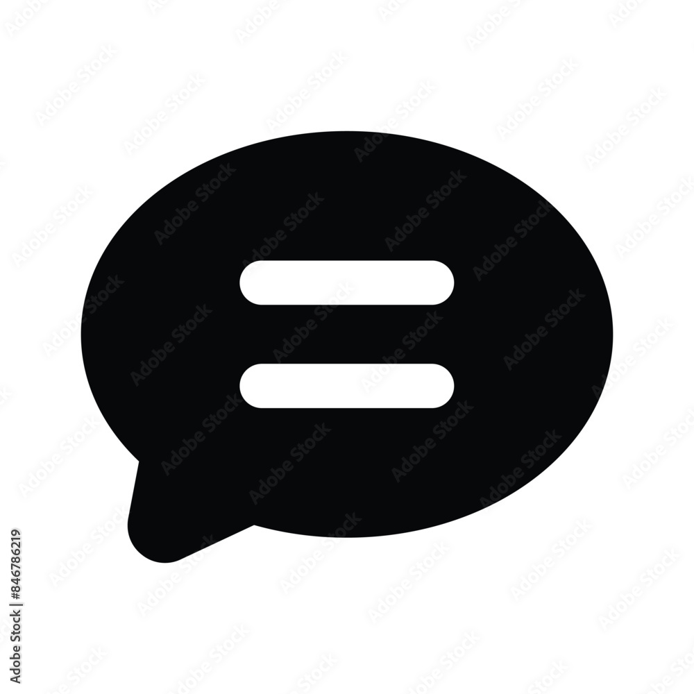 Icon of chat bubble in modern style, premium vector Icon of chat bubble in modern style, premium vector