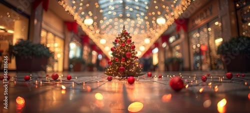 A festive Christmas tree with colorful ornaments © Riya