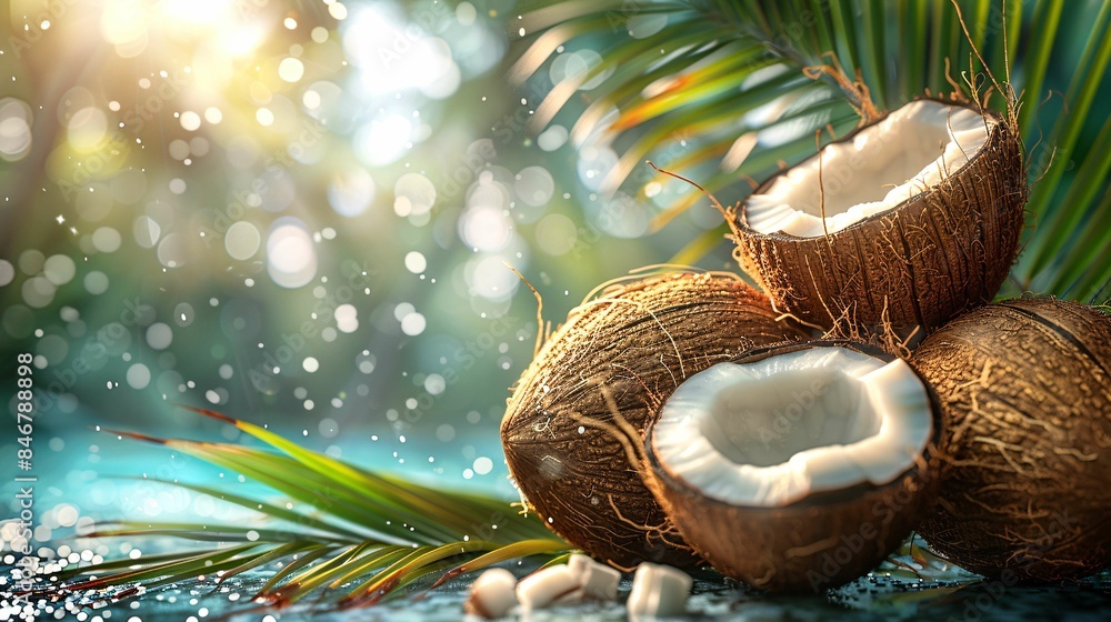 Beach coconuts and sun. Beach coconuts and sun.