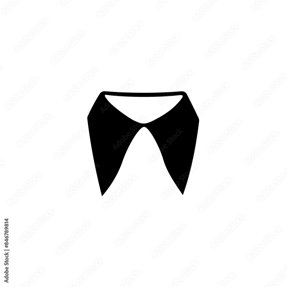 Fototapeta premium Hand Drawn Shirt Collar 