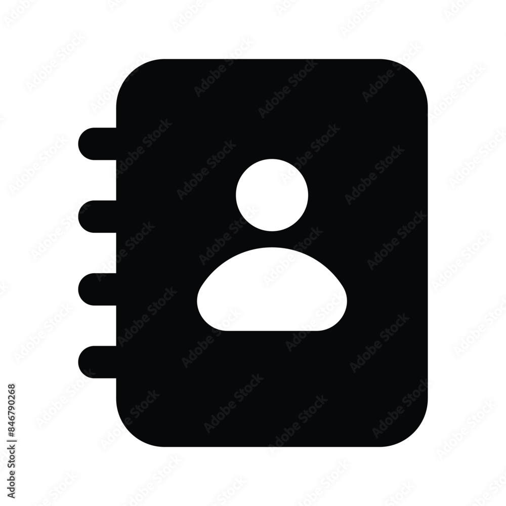Get this well designed icon of contact book in modern style Get this well designed icon of contact book in modern style