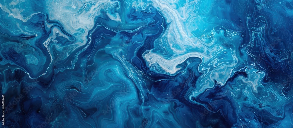Abstract Natural Background of Deep Blue Water Abstract Natural Background of Deep Blue Water