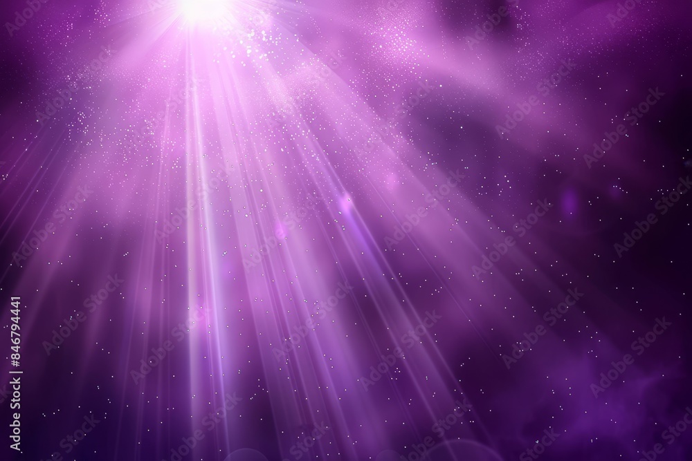 Lavender and violet abstract light burst on dark background with golden sparkles Lavender and violet abstract light burst on dark background with golden sparkles