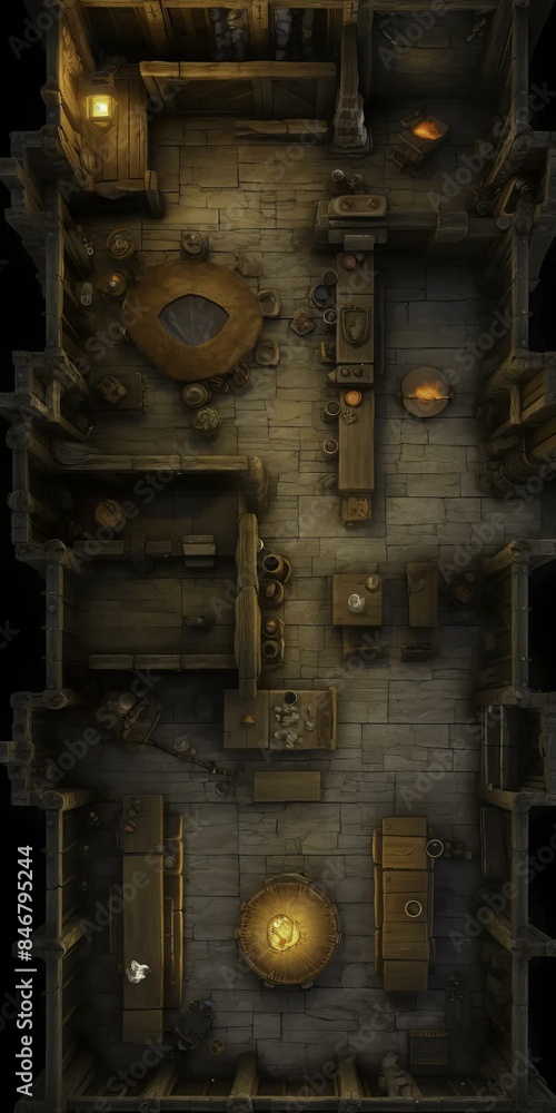 DnD Battlemap Treasure Room of the Mystic. DnD Battlemap Treasure Room of the Mystic.