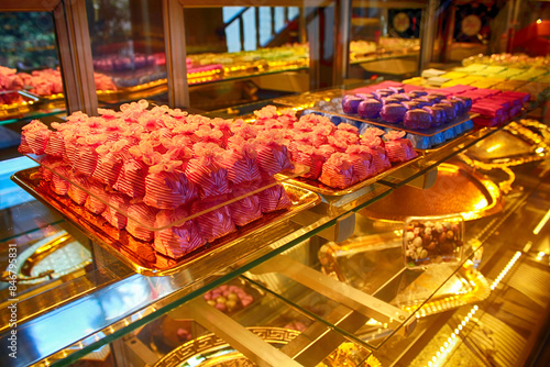 Fotografie Packaged sweets and chocolates for special occasions