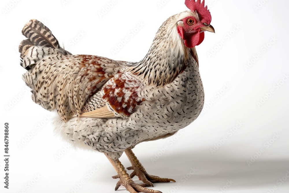 Fototapeta premium A chicken with a white background