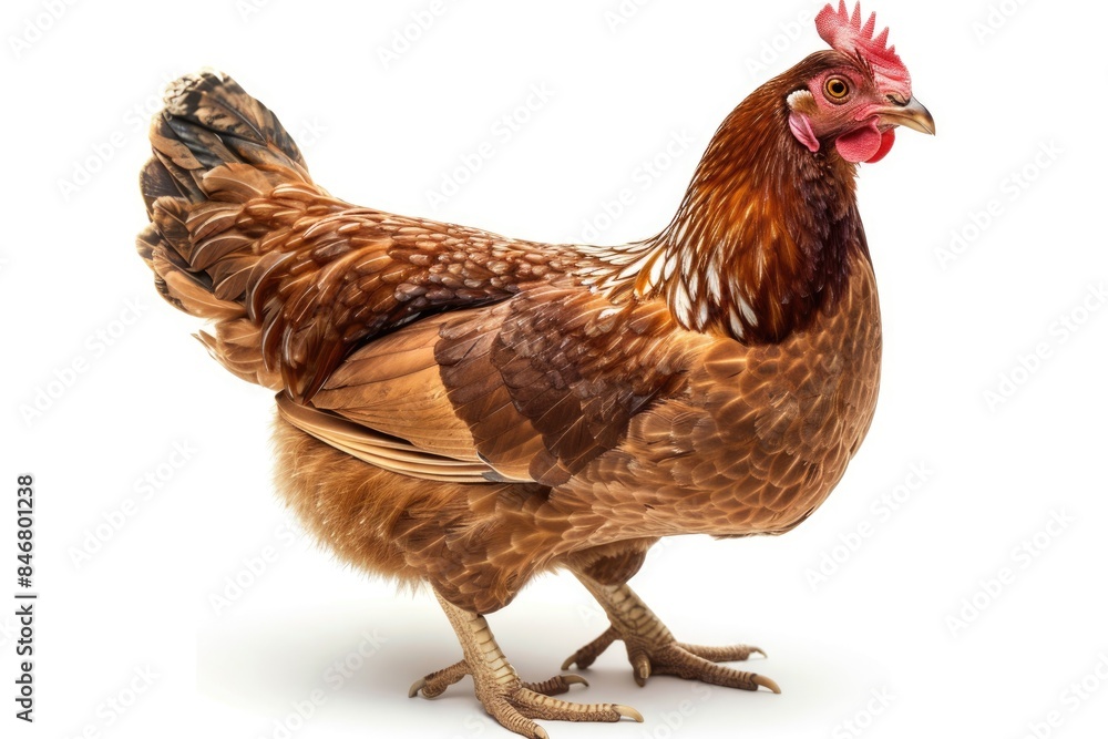 Fototapeta premium A chicken with a white background