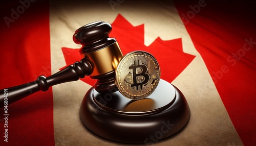 gavel and money Canada, cryptocurrency, Bitcoin, Ethereum,  digital currency, blockchain, fintech, Canada regulation, canada crypto laws.