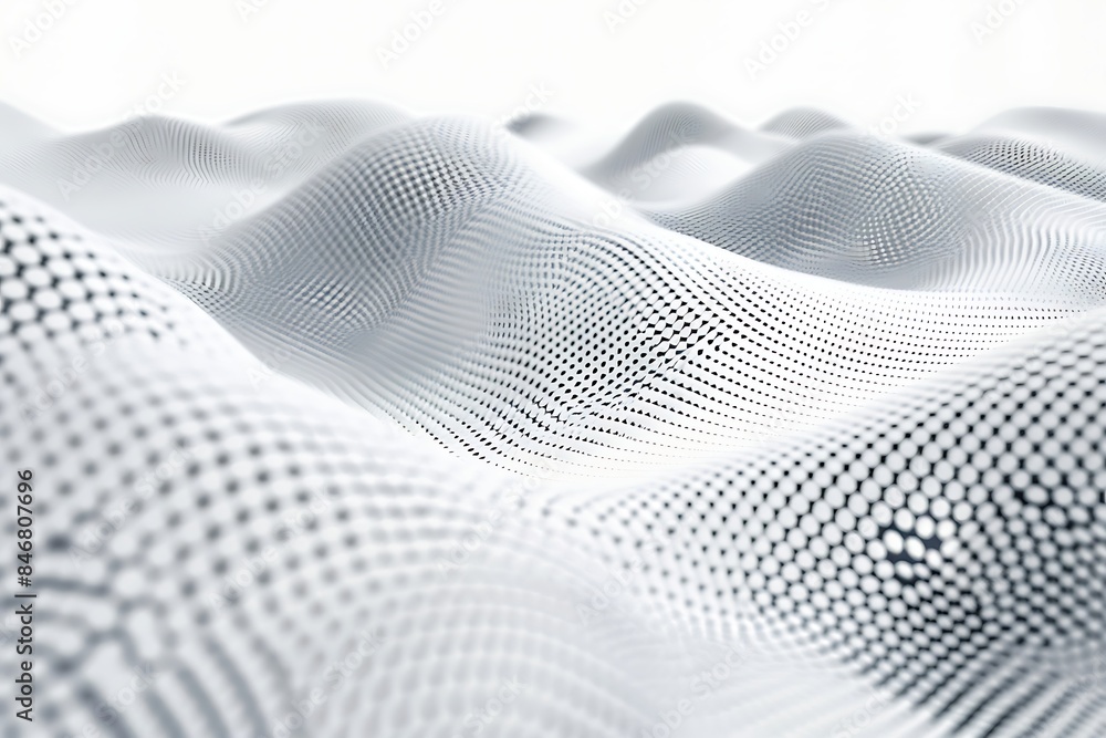 Abstract halftone white background wavy surface Abstract halftone white background wavy surface