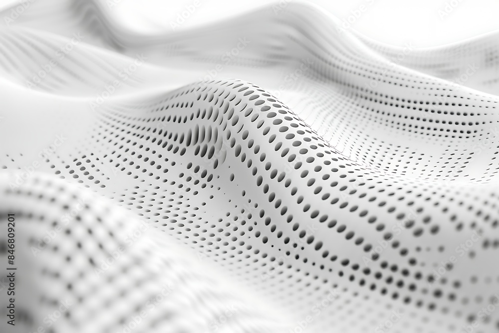 Abstract halftone white background wavy surface Abstract halftone white background wavy surface