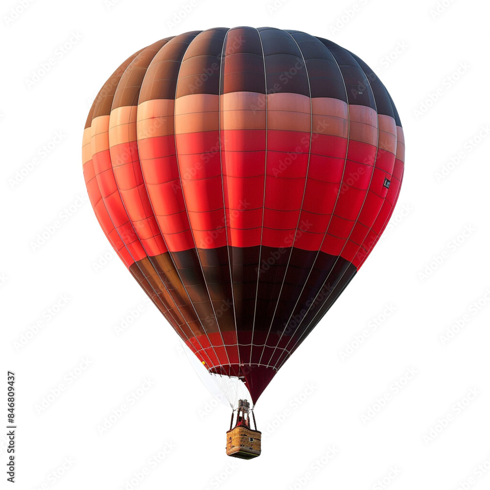 Obraz premium Hot air balloon isolated on white background