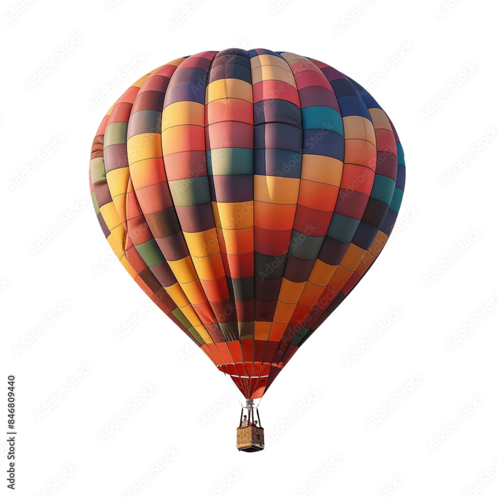 Fototapeta premium Hot air balloon isolated on white background