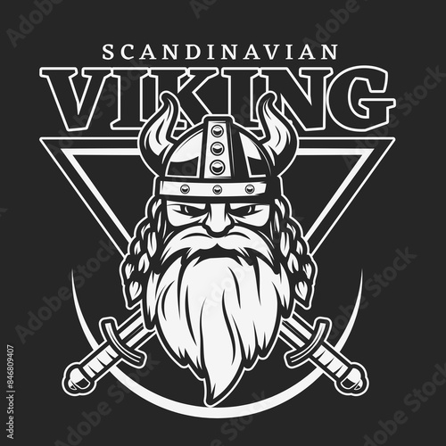 Viking, Wappen, Emblem - vektor