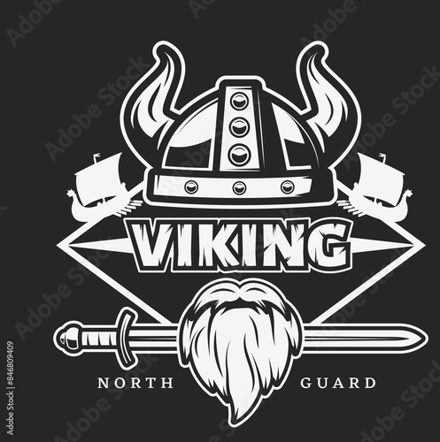 Viking, Wappen, Emblem - vektor