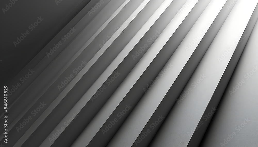 Obraz premium White staircase with shadows on the wall