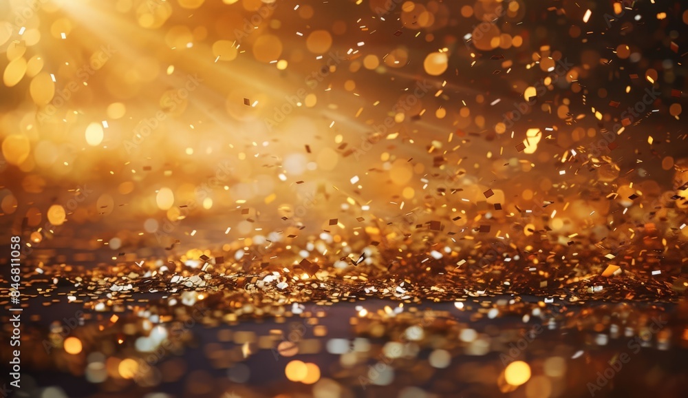 Obraz premium Gold Glitter Effect