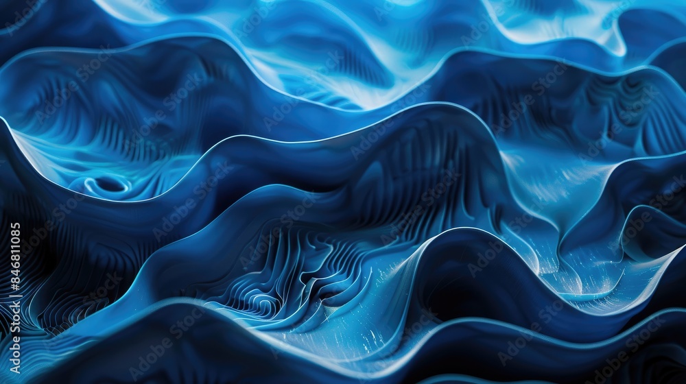 Abstract background with blue wavy patterns Abstract background with blue wavy patterns
