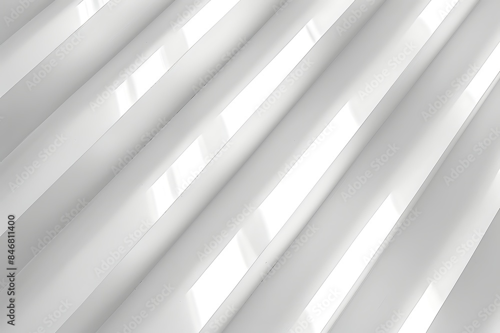 Obraz premium White staircase with shadows on the wall