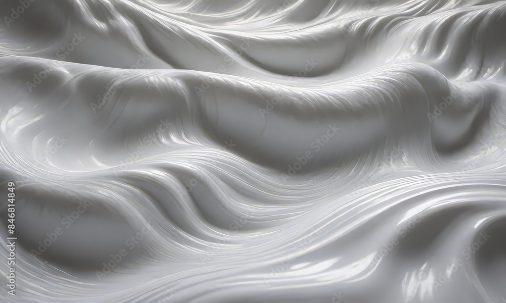 Fototapeta premium Wavy White Sculpture