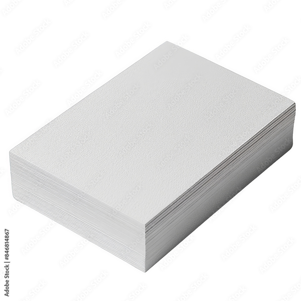 A stack of blank white paper isolated on a white background, transparent background. A stack of blank white paper isolated on a white background, transparent background.