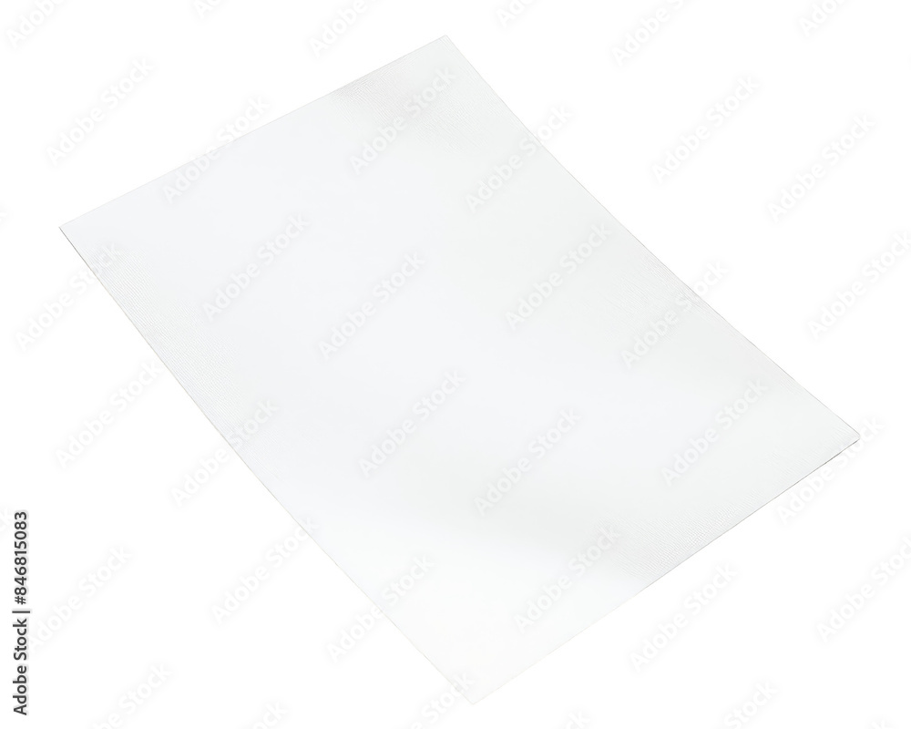 Blank white sheet of paper isolated on a white background, transparent background. Blank white sheet of paper isolated on a white background, transparent background.