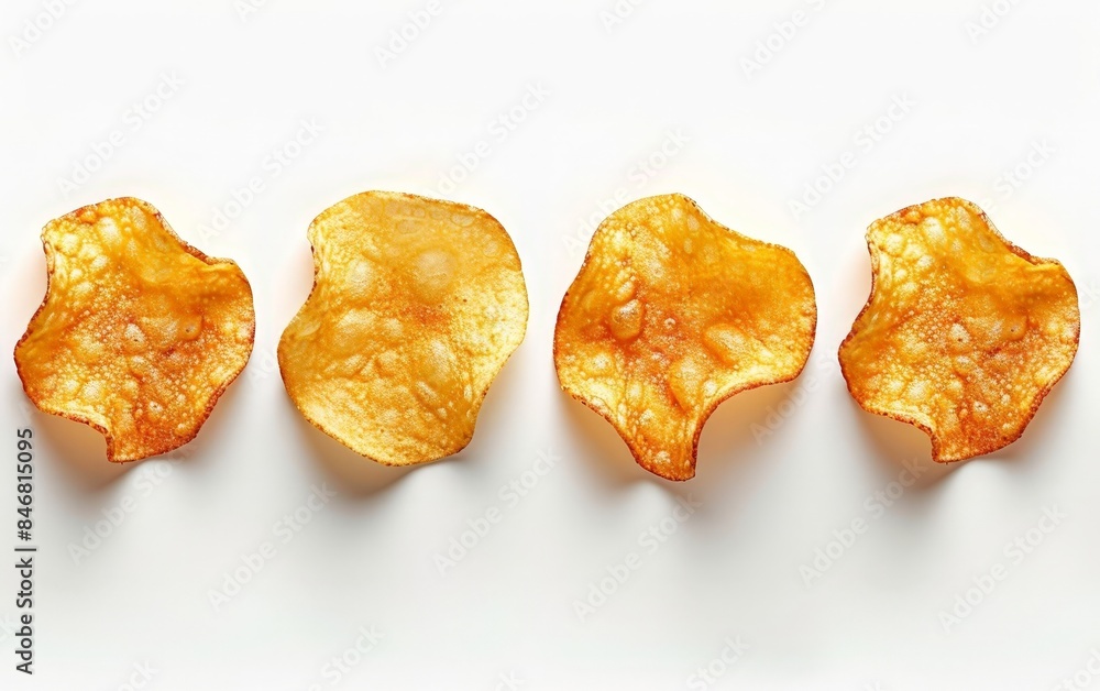 A sequence of five chips arranged side by side A sequence of five chips arranged side by side